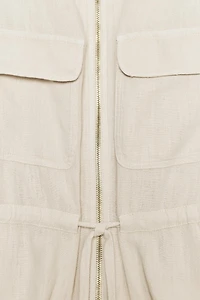 LINEN SAFARI SHIRT