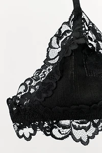 POINTELLE LACE BRALETTE