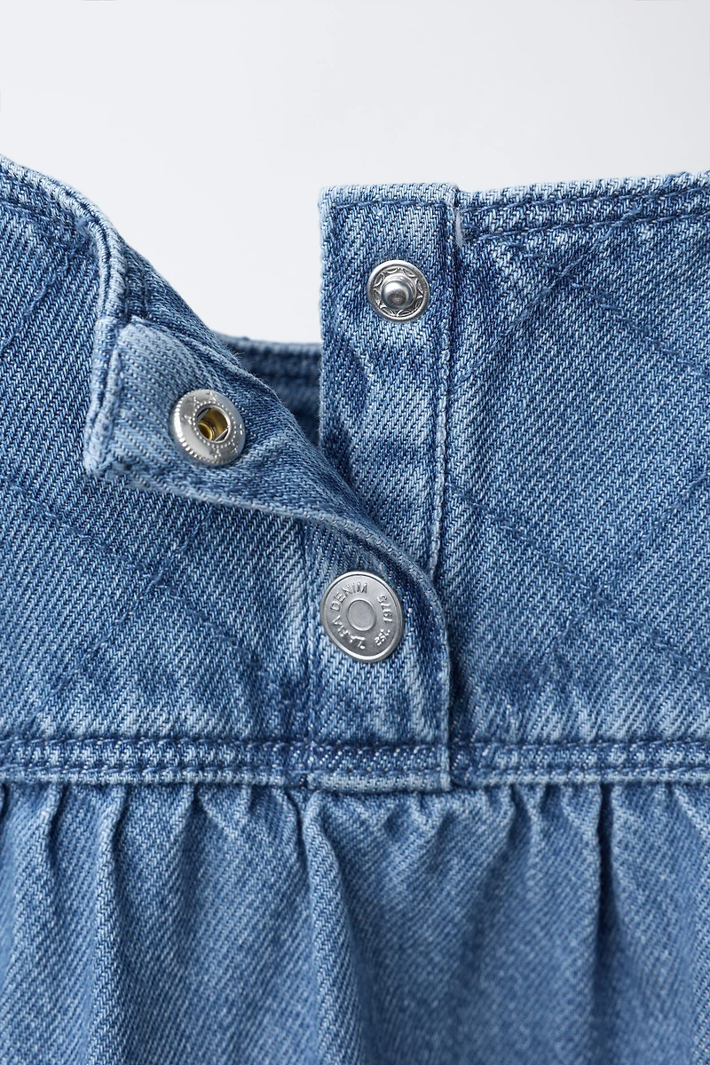 DENIM RUFFLE SHIRT
