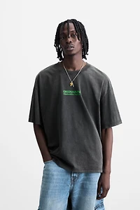 WASHED TEXT T-SHIRT