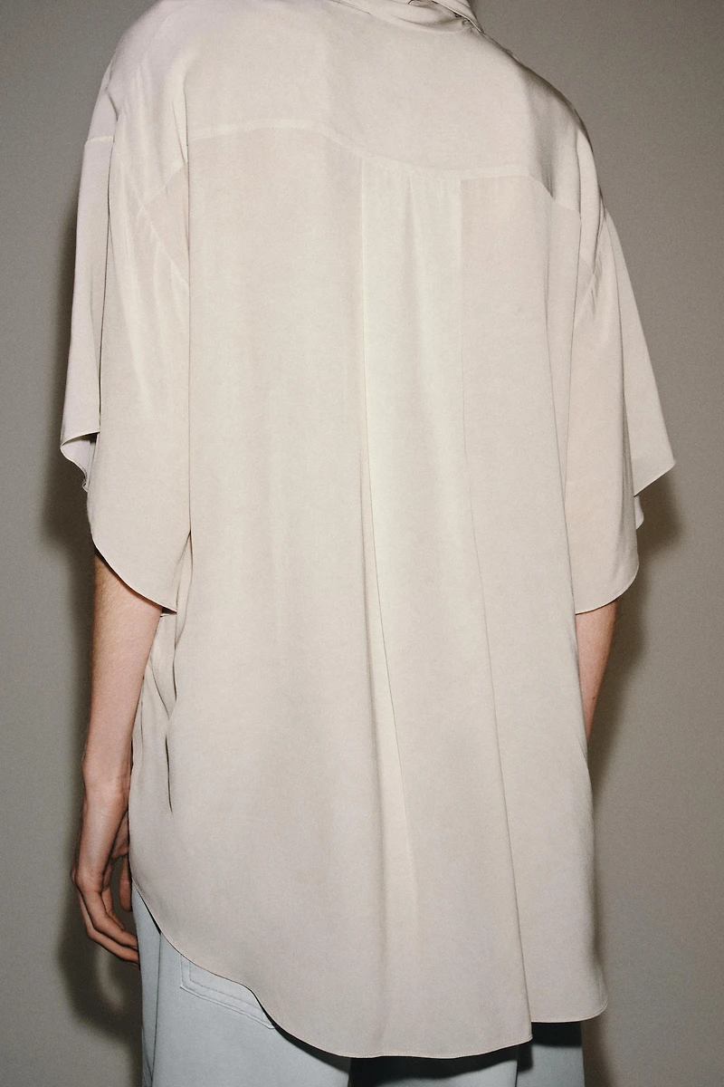 ZW COLLECTION FLOWY TIED SHIRT