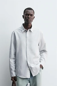 CHEMISE OXFORD RAYURES