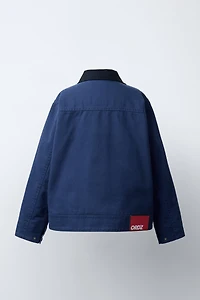 EMBROIDERED TEXT JACKET