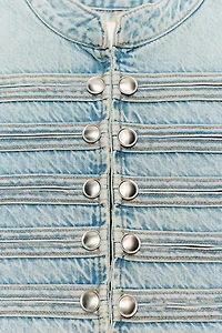 TRF DENIM BUTTON VEST