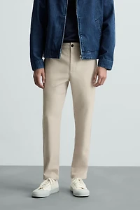 COMFORT STRUCTURED CHINO PANTS