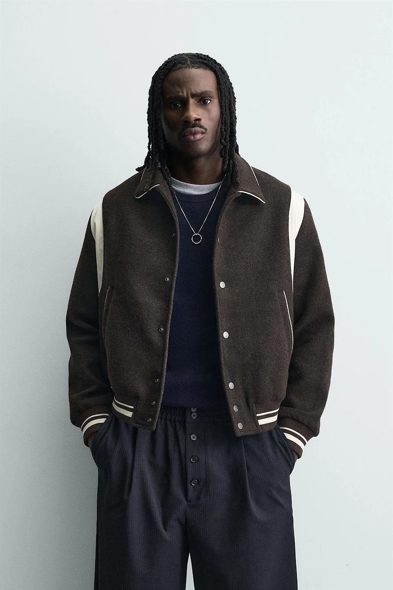 CONTRAST BOMBER JACKET