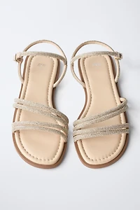 SPARKLY STRAP SANDALS
