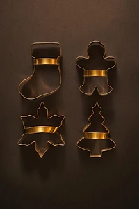 SET OF STEEL CHRISTMAS BAKING MOLDS (SET OF 4)