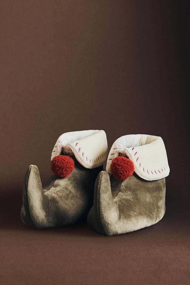 CHILDREN'S CHRISTMAS ELF SLIPPERS