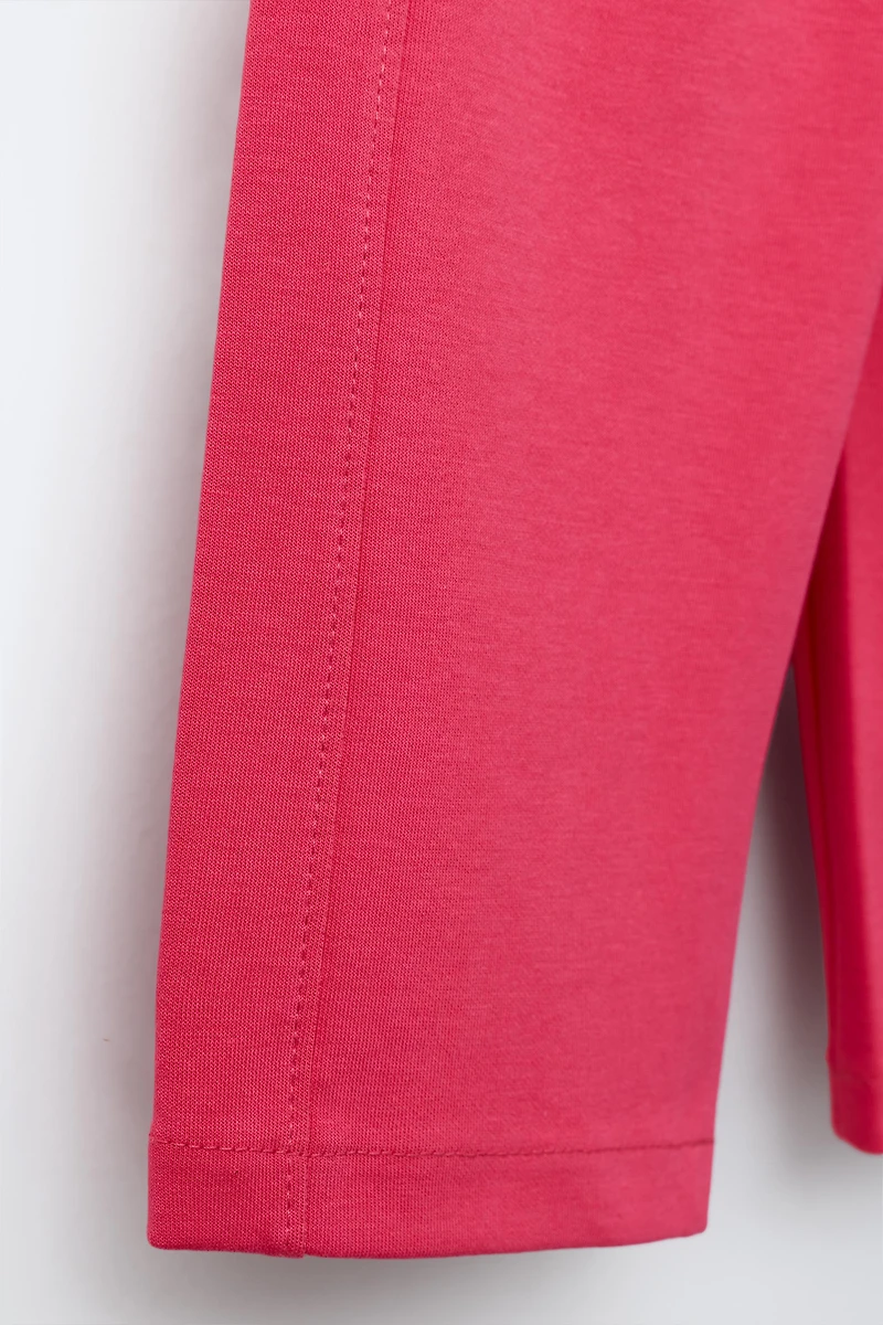 PANTALON WIDE LEG INTERLOCK INSCRIPTION EN RELIEF