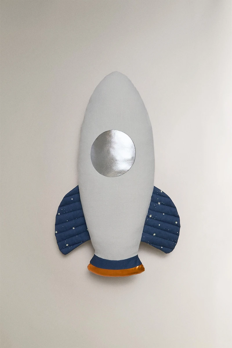 KIDS' ROCKET CUSHION