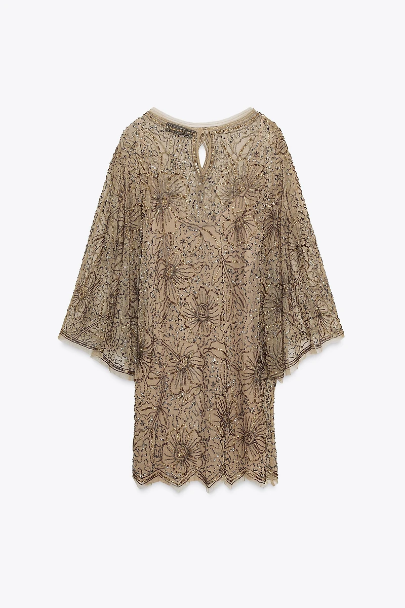 ZW COLLECTION LIMITED EDITION EMBROIDERED SHORT DRESS