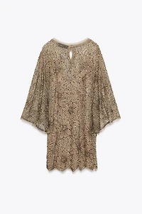 ZW COLLECTION LIMITED EDITION EMBROIDERED SHORT DRESS