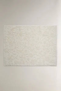 FLORAL JACQUARD BATH MAT