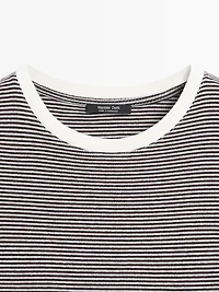 T-shirt à manches courtes contraste