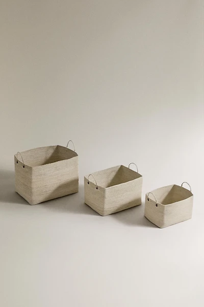 RECTANGULAR SEAGRASS BASKET