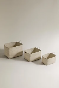 RECTANGULAR SEAGRASS BASKET