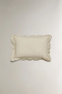 TAIE D’OREILLER ENFANT IMPRIMÉ FLEUR VOLANT