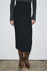 ZW COLLECTION SLIT PENCIL SKIRT