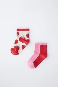 LOT DE DEUX CHAUSSETTES BASSES CASA LAWA X ZARA KIDS