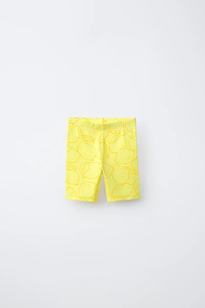 LEGGING CYCLISTE CÔTELÉ CITRONS