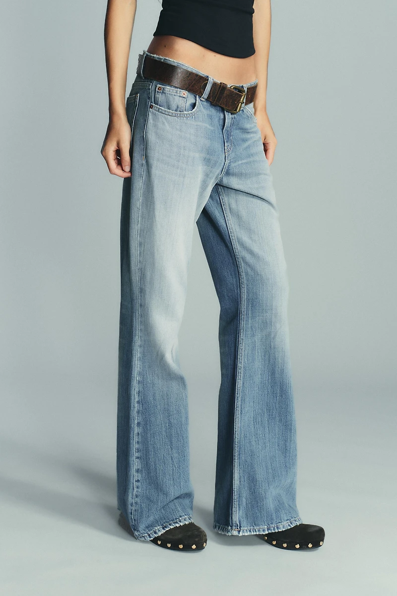 TRF LOW RISE FLARE JEANS