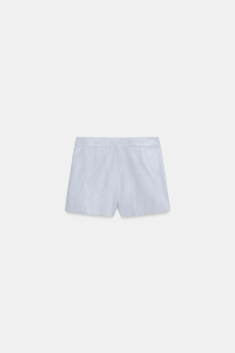 JUPE-CULOTTE CROISÉE MATIÈRE SYNTHÉTIQUE