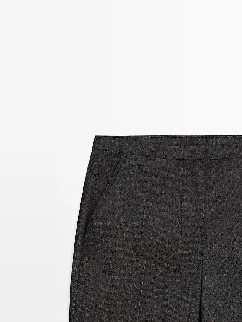 Flare fit trousers