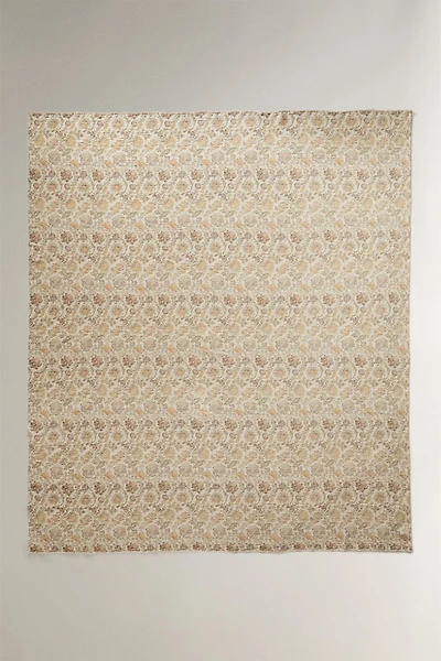 COUVERTURE COTON FLEURS