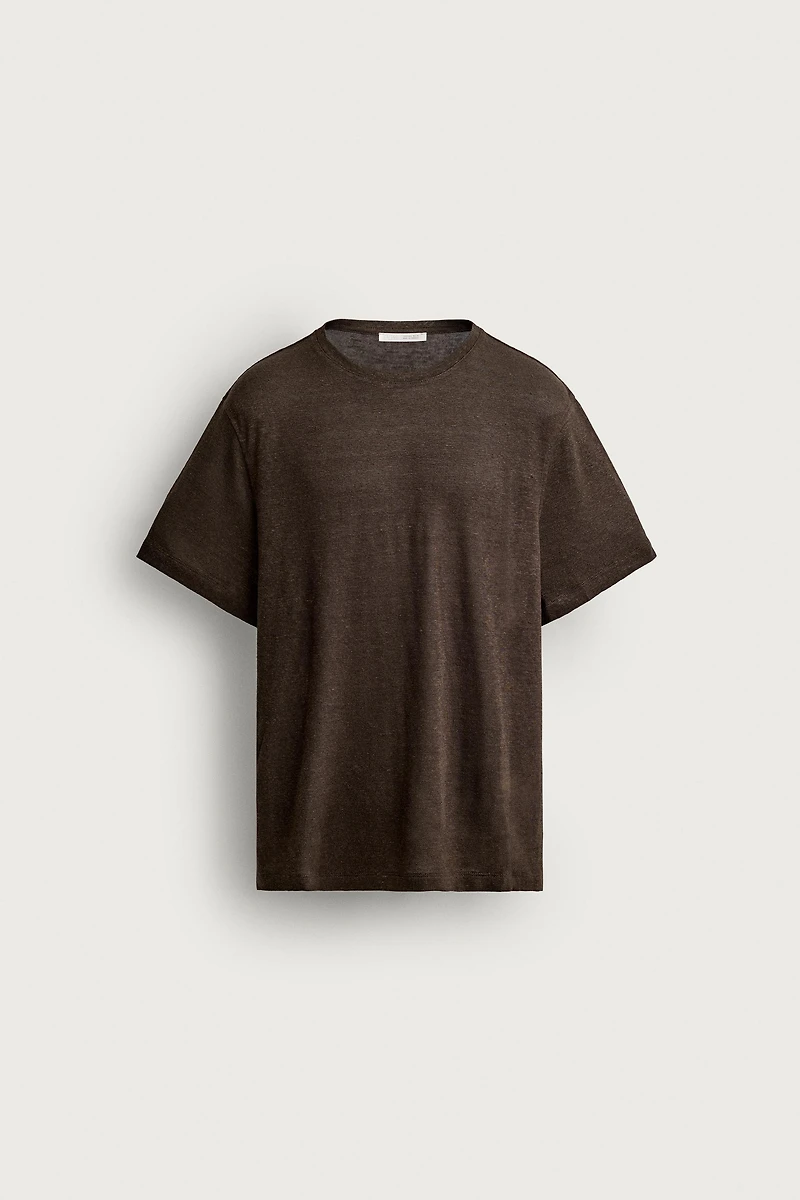 HEMP-VISCOSE REGULAR FIT T-SHIRT