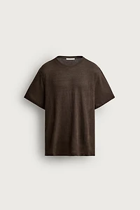 HEMP-VISCOSE REGULAR FIT T-SHIRT