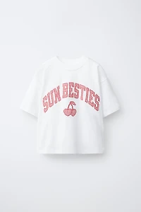 GINGHAM PATCH T-SHIRT