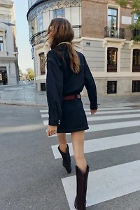 ROBE COURTE EN JEAN Z1975 AVEC CEINTURE