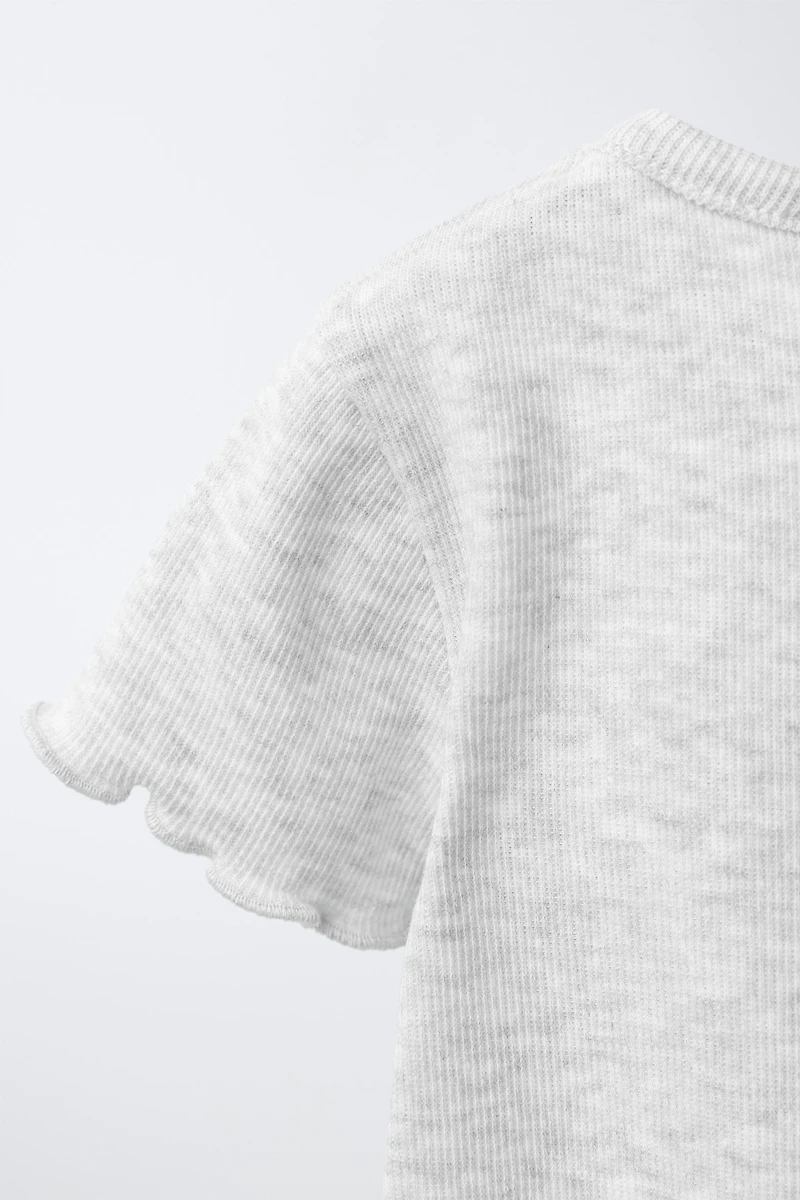 RIBBED T-SHIRT