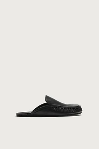 MOCASSINS EN CUIR OUVERTS À L'ARRIÈRE