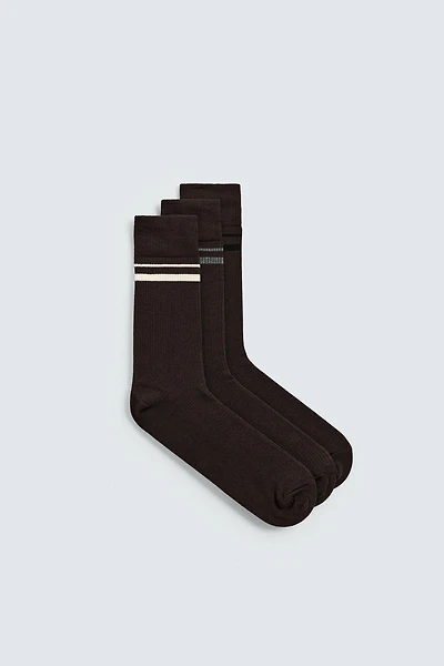THREE-PACK OF STRIPED SOCKS