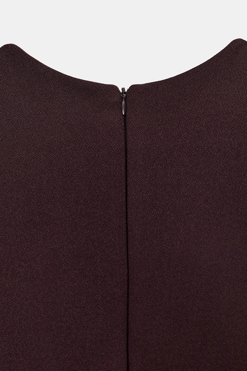 ROBE COL EN V CRÊPE