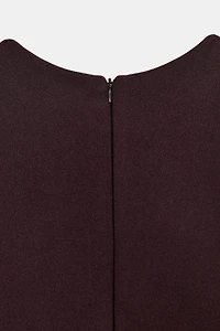 ROBE COL EN V CRÊPE