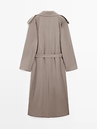 100% wool oversize trench coat - LIMITED