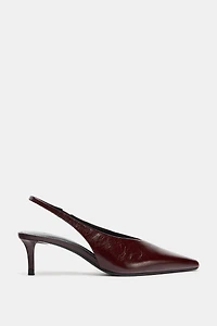 LEATHER SLINGBACKS