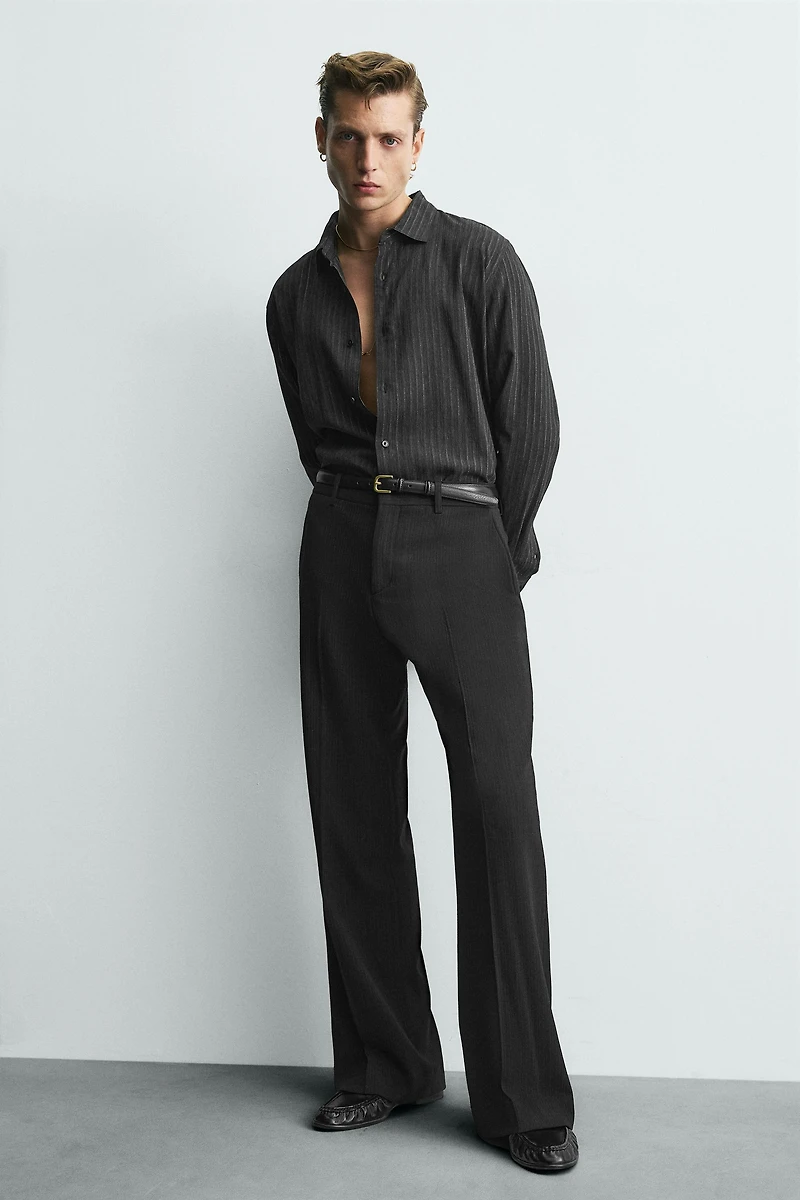 CHEMISE FLUIDE RAYURES PAILLETTES LIMITED EDITION