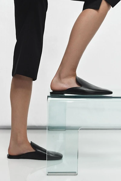 MOCASSINS MULES EN CUIR