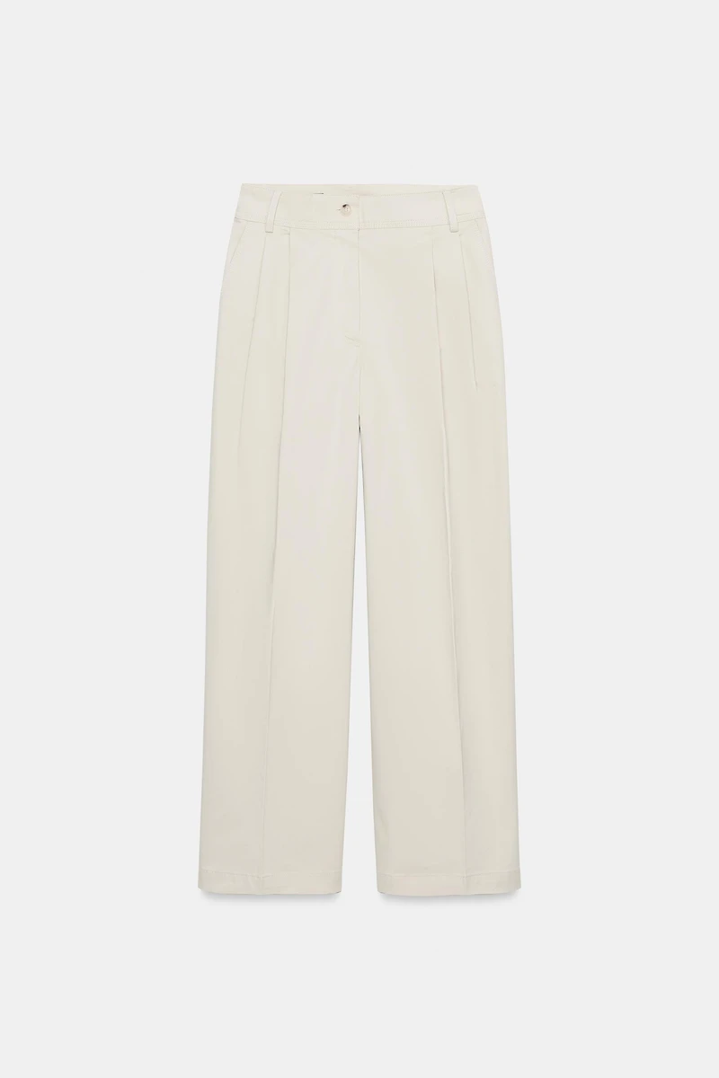 PANTALON BARREL À PINCES