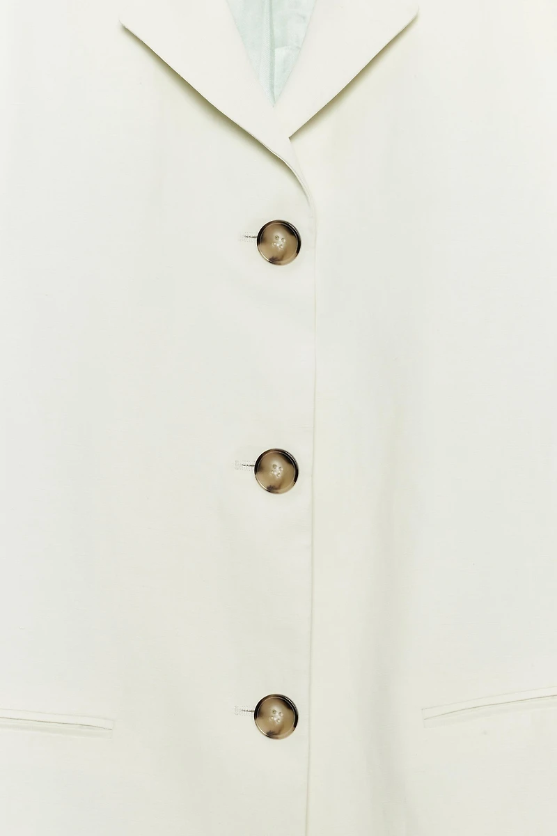 ZW COLLECTION STRAIGHT LINEN BLAZER