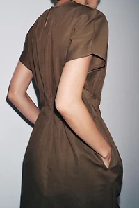 ZW COLLECTION PLEATED MIDI DRESS