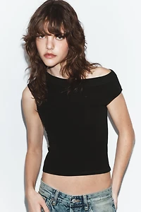 BOAT NECK T-SHIRT