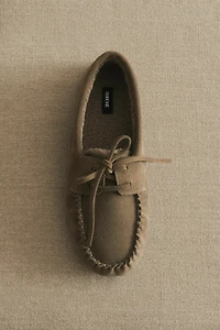 MOCASSINS CUIR CHAUD