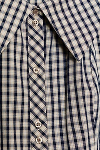 PLAID PETER PAN COLLAR SHIRT