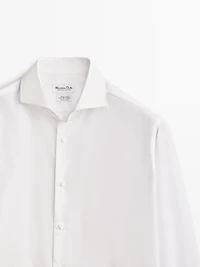 Slim fit easy iron poplin shirt
