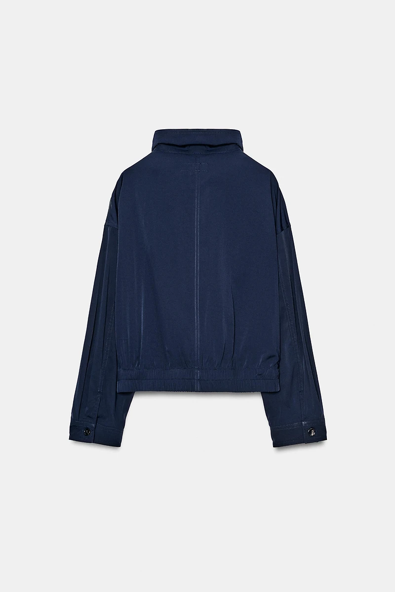 HIGH COLLAR FLAP POCKET JACKET